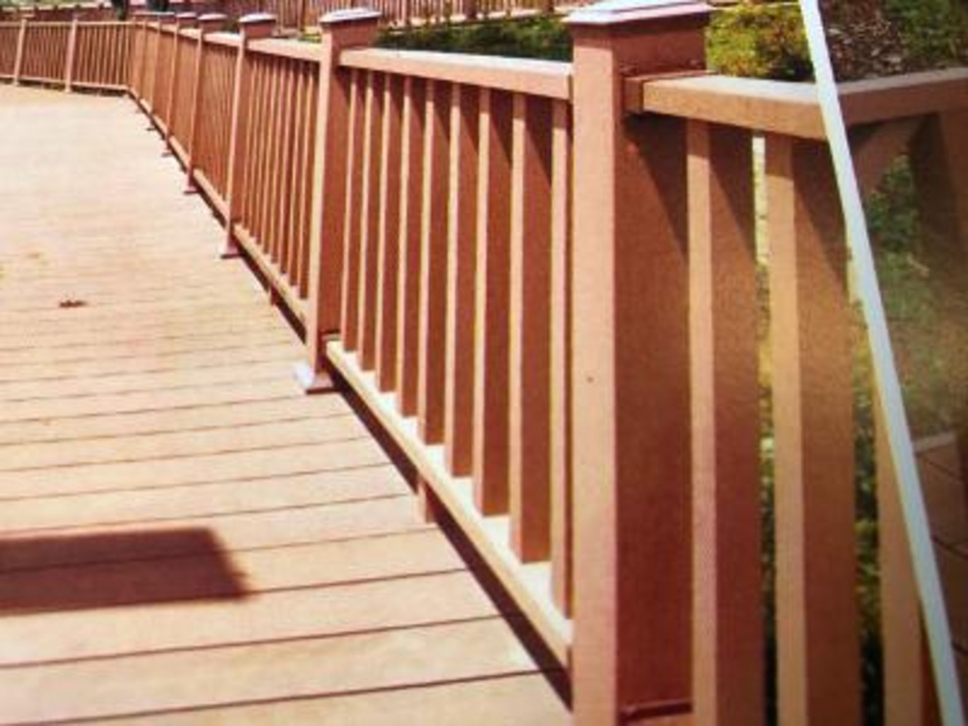 * Coffee Brown Balustrade & Railing Kit approx (10ft x 3.8ft high) 3m long x 1.14m High includes all - Image 4 of 4