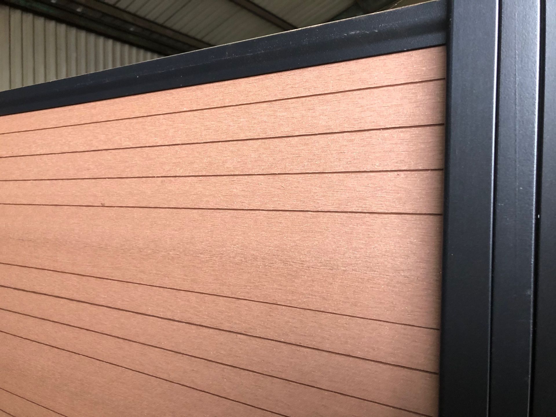 * Complete Coffee Brown WPC Fencing Kit 18ft x 6ft (5.4m x 1.8m )with Aluminium Extruded Posts and a - Image 7 of 7