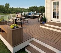 * Complete Coffee Brown WPC decking Kit 2.9m x 2.9m includes joists - clips - decking - screws & fix