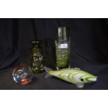 Retro Glass Vase, Paperweights, etc.