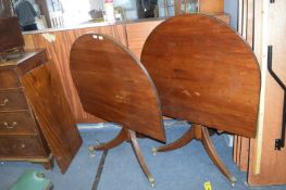 Victorian Oval Tilt Top Two Section Dining Table