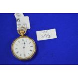 18k Gold Small Pocket Watch by Edward & Sons, Glasgow