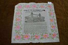 Paper Commemorative - Opening of The LCC Steam Boat Service by the Prince of Wales 1905