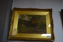 Gilt Framed Victorian Watercolour of Wrigg Mill near Whitby by G. Dodgson