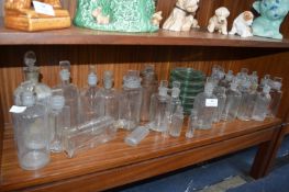 Vintage Glass Druggists Bottles etc.