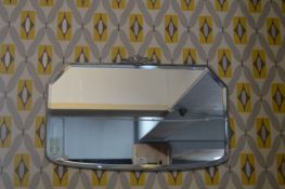 1930's Art Deco Beveled Edge Wall Mirror