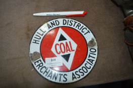 Hull and District Merchant Association Small Enamel Sign