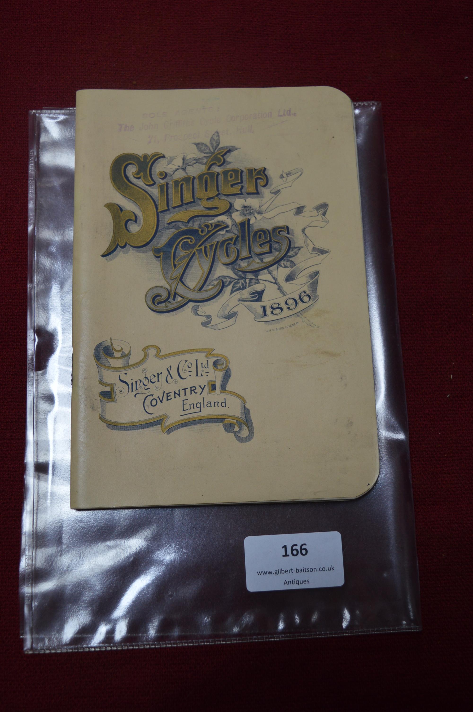 1896 Singer Cycles of Coventry Catalogue