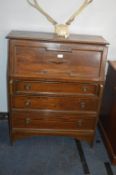 Edwardian Oak Bureau