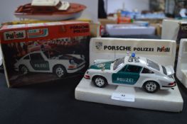 Polistil Vintage Diecast Porsche Polizei