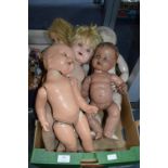 Five Vintage Dolls