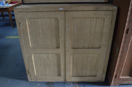 Painted Pine Victorian School Cupboard