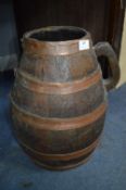 Copper Banded Oak Barrel with Handle