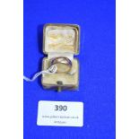 18k Gold Ring Size: I - Birmingham 1907 ~1.7g gross (one stone missing)