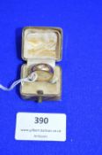 18k Gold Ring Size: I - Birmingham 1907 ~1.7g gross (one stone missing)