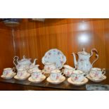 Royal Albert Tenderness Pattern 24 Piece Tea Set