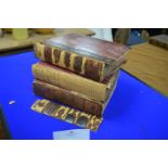 Three Volumes of the English Encyclopedia Biography 1857