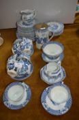 Wood & Sons Yuan Pattern Blue & White Part Tea Set (55+ pieces)