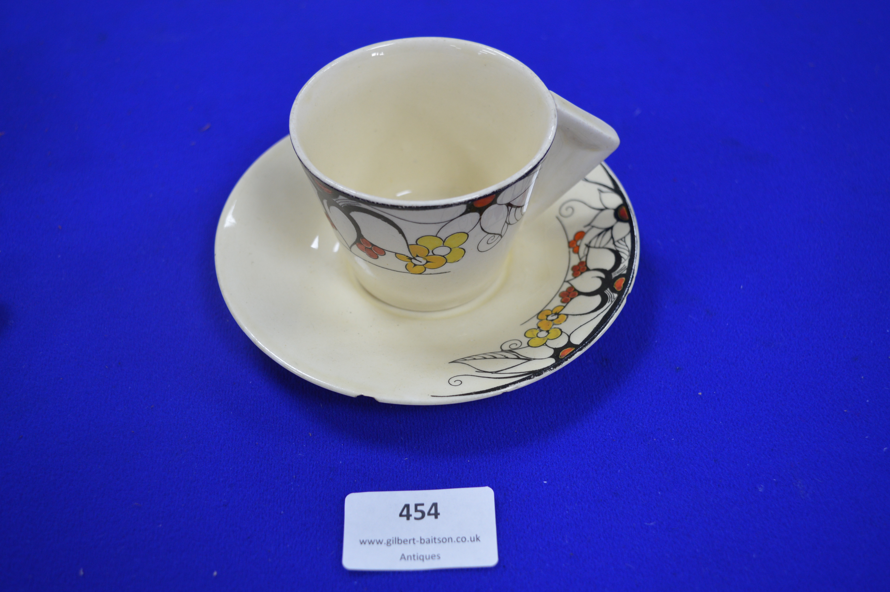 Clarice Cliff Bizarre Wilkinson Ltd Cup & Saucer