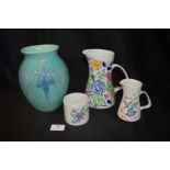 Poole Vase and Jug Set