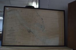 Framed Sea Chart - Entrance to the River Humber 1969