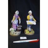 Two Porcelain Figures of Street Vendors