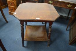 Victorian Mahogany Occasional Table with Turned Legs