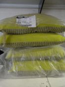 *Pack of 4 Green Corded Cushions