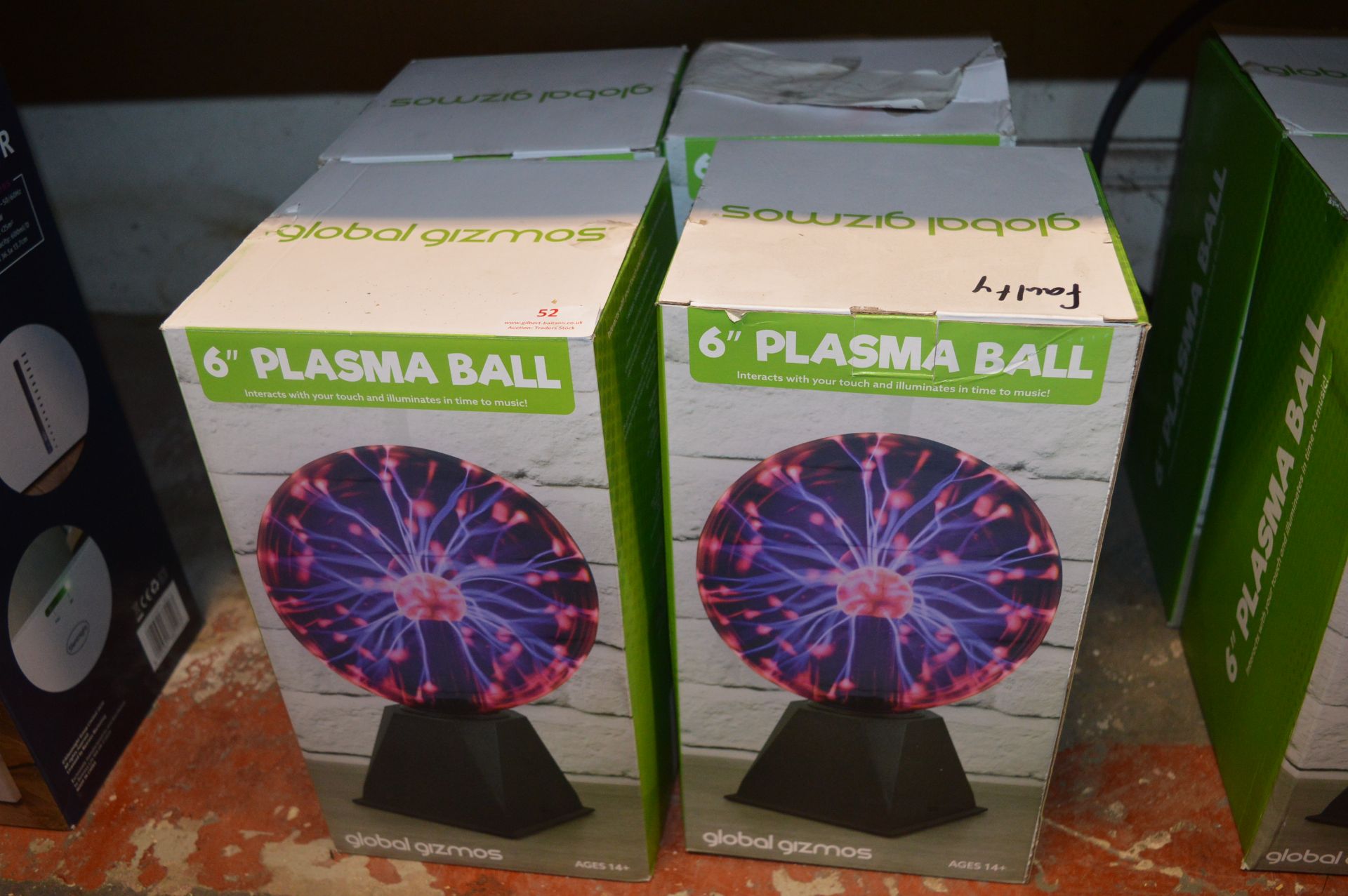 *Four Global Gizmos 6" Plasma Balls