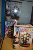 *Three 6" LED Disco Balls