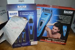 *Bauer Cordless Hair Trimmer and a Multi Trimmer