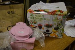 *Nutri-Q Food Processor and a Moonpig Waffle Maker