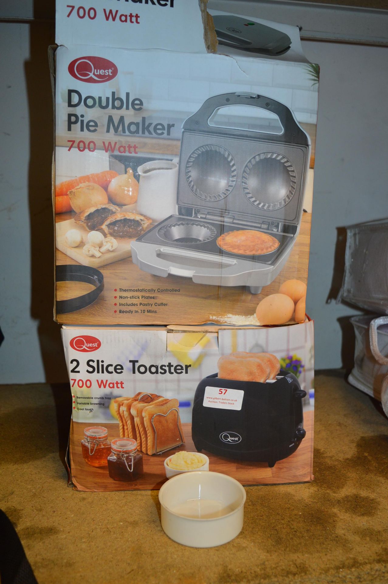 *Double Pie Maker and a Two Slice Toaster