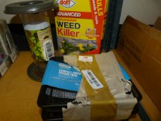 *Two Compact Ground Feeder Trays, Bird Feeder and Weed Killer