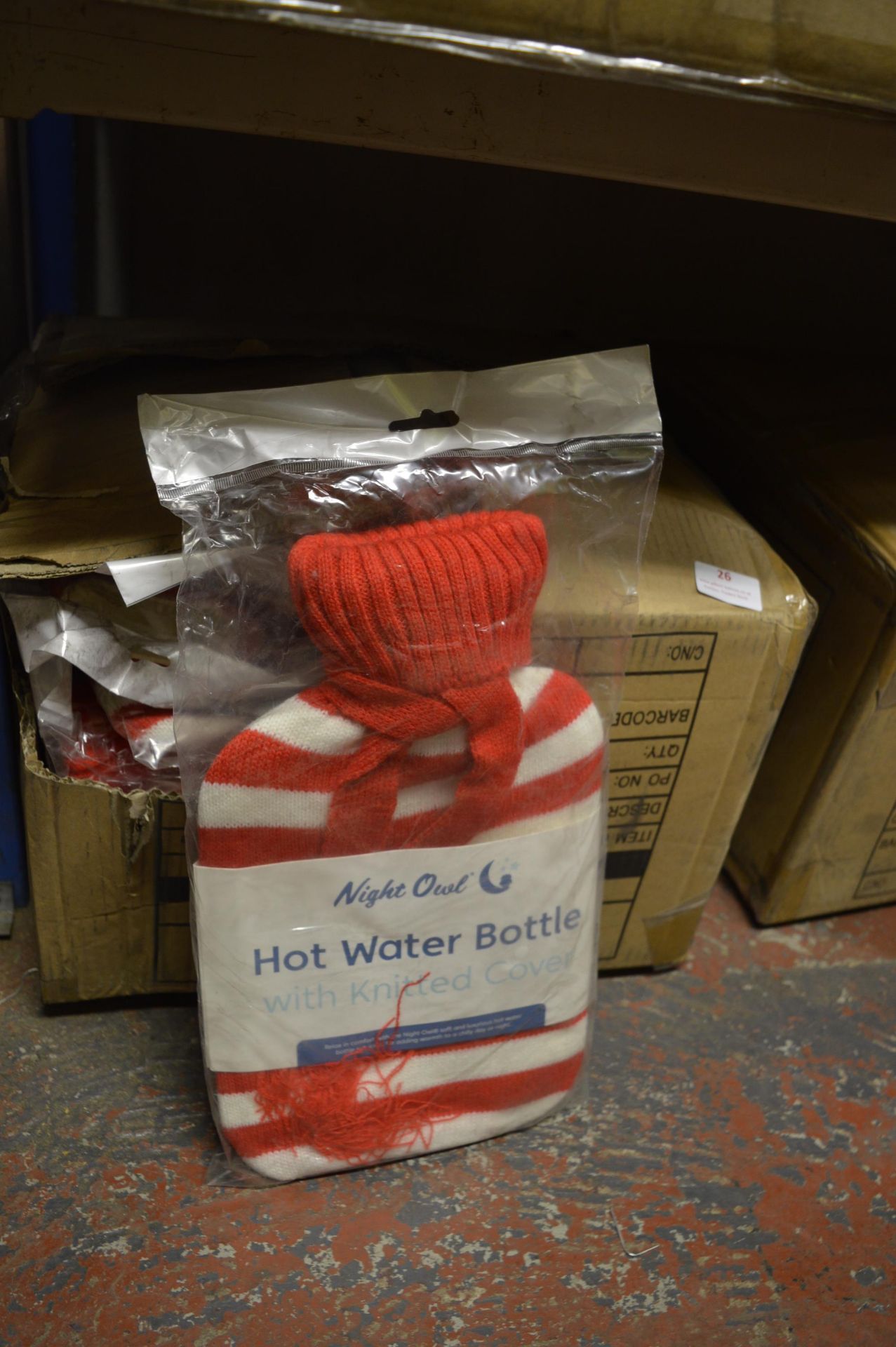 *24 Red & White Hot Water Bottles