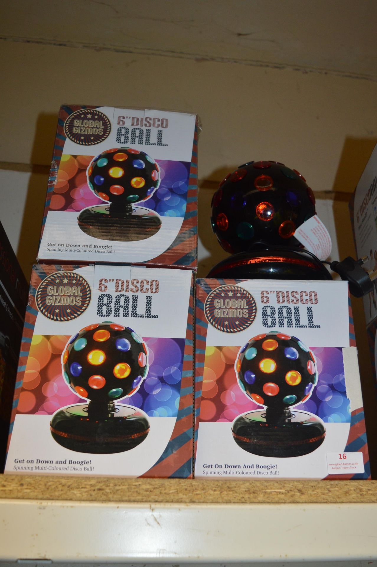 *Three Global Gizmos 6" Disco Balls