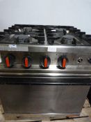 Angelo Po Commercial Oven with 4 Ring Hob