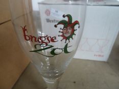 * 6 x Brugse Zot glasses 1/2 pint