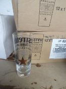 * 12 x Estrella 1/2 pint glasses