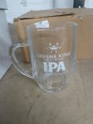 * 12 x Greene King tankard glasses