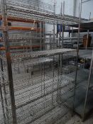 * 5 tier wire racking. 1200w x 380d x 2230h