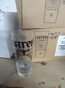 * 12 x Estrella 1/2 pint glasses