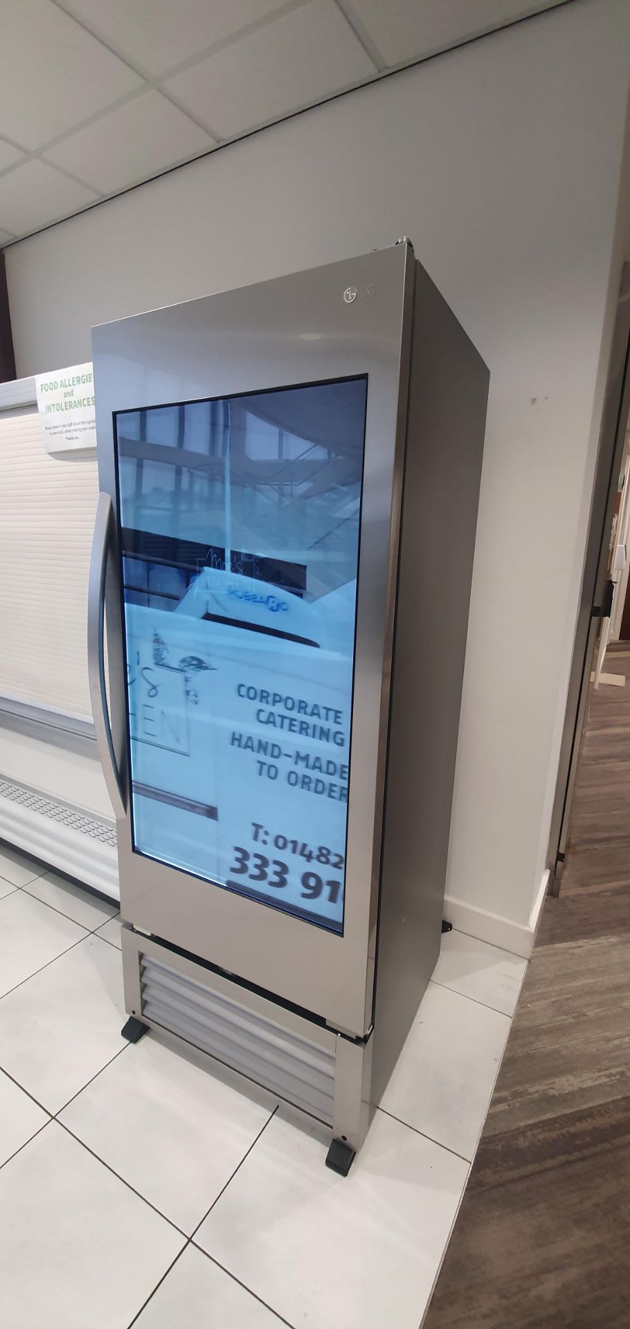 * Brand new - cancelled order - digital video advertising LG fridge - model no - 49WEC. RRP £4800. - Image 8 of 9