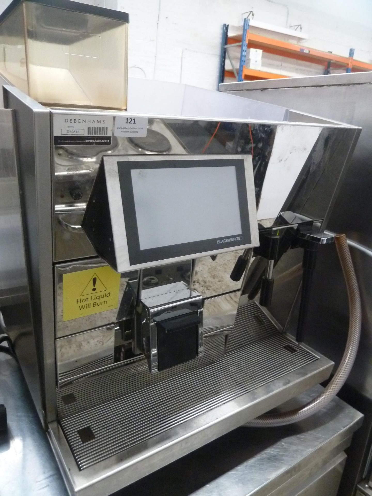 * Black&White3 semi-automatic bean to cup barrista coffee machine - direct from a national chain - Image 2 of 4