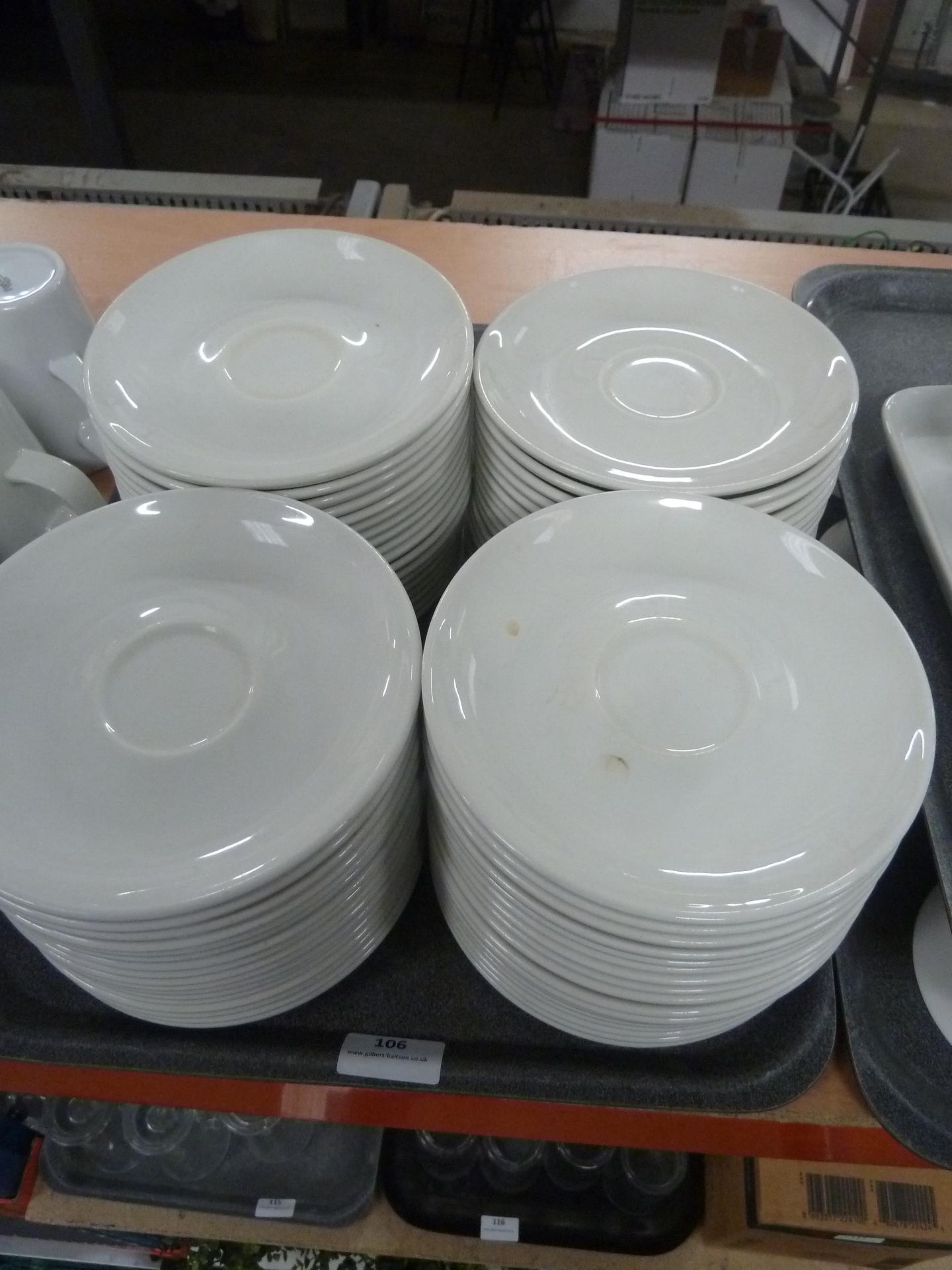 *60+ x white saucers - Image 2 of 2