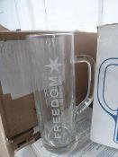 * 6 x Freedom tall glass tankards