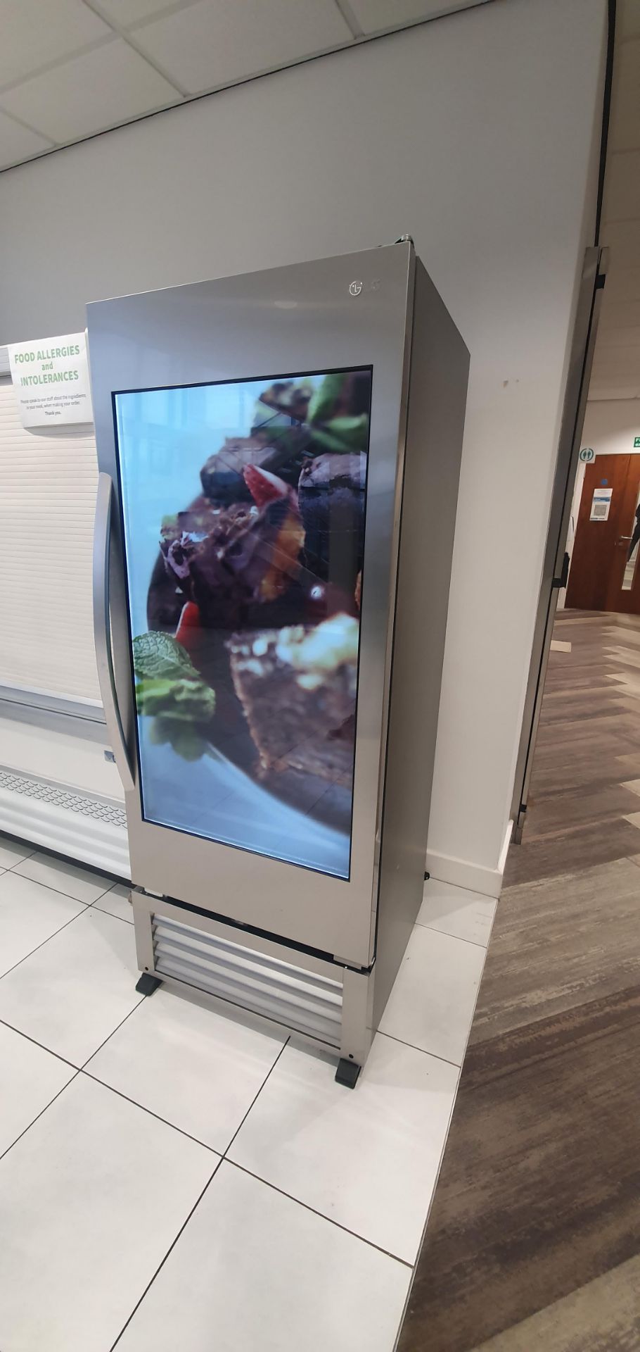 * Brand new - cancelled order - digital video advertising LG fridge - model no - 49WEC. RRP £4800. - Image 3 of 9