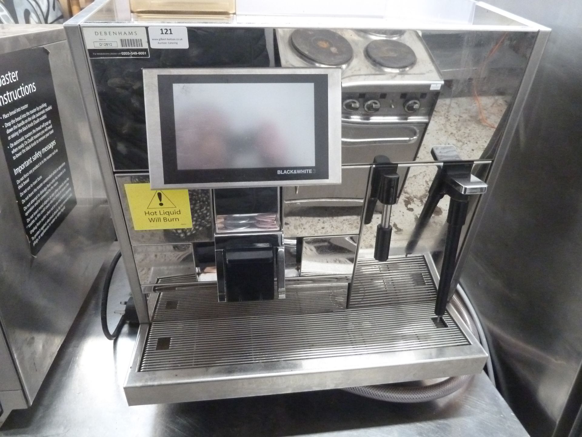 * Black&White3 semi-automatic bean to cup barrista coffee machine - direct from a national chain - Image 4 of 4