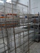 * 5 tier wire racking. 740w x 530d x 2230h