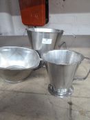 * 2 x S/S measuring jugs